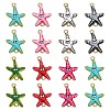 35Pcs 7 Colors Ocean Theme Alloy Enamel Connector Charms ENAM-CJ0003-72-1