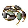 Natural Banded Agate Beads Strands G-F825-H01-03B-5