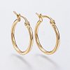 304 Stainless Steel Hoop Earrings EJEW-F105-12G-1