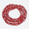 Electroplate Glass Beads Strands EGLA-A034-T6mm-J08-2