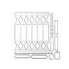 Carbon Steel Cutting Dies Stencils DIY-P076-27-3