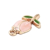 Golden Plated Alloy Enamel Pendants ENAM-L047-01G-01-2