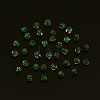 Glow in the Dark Luminous Transparent 8/0 Glass Seed Beads SEED-YWC0001-01A-7