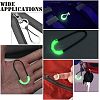 CHGCRAFT 30Pcs Luminous Plastic Zipper Pulls FIND-CA0005-31-7