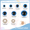 AHADERMAKER 35 Style Craft Plastic Doll Eyes DOLL-GA0001-10-2