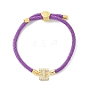 Adjustable Nylon Cord Bracelets BJEW-C096-01G-09-4