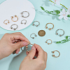 12Pcs 6 Styles Alloy C Shape Clasps for Hat FIND-PH0028-76-3