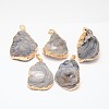 Nuggets Natural Druzy Agate Pendants G-L447-04-1