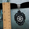 Fashion Gothic Style Wool Cord Choker Necklace NJEW-N0052-280-3