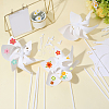 10Pcs DIY Craft Paper Windmill DIY-CP0013-51-4