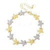Brass Link Chain Bracelets for Women BJEW-G762-01GP-03-4