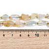 Raw Rough Natural White Topaz Beads Strands G-D101-A15-5