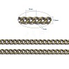 Brass Twisted Chains X-CHC010Y-AB-3