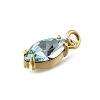 Horse Eye Brass with Glass Charms KK-G525-04G-01-2