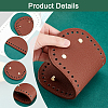   4Pcs 4 Colors Litchi Grain PU Leather Bag Bottoms FIND-PH0007-08-6