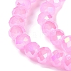 Baking Electroplate Glass Beads Strands LS-DGLA-A039-J6MM-B09-3