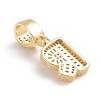 Brass Micro Pave Cubic Zirconia Pendants ZIRC-G165-13G-R-3