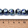 Glow in the Dark Luminous Style Handmade Silver Foil Glass Round Beads FOIL-I006-12mm-02-7