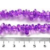 Transparent Crackle Glass Beads Strands GLAA-U004-01K-4