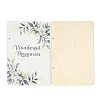 Printed Wooden 2-Ring Loose Leaf Binder Postcard Photo Album Cover DIY-XCP0003-83G-1