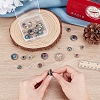 Alloy Coin Screwback Rivets DIY-NB0013-18-3