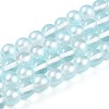 Baking Paint Transparent Glass Beads Strands DGLA-N011-10mm-05-1