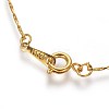 Brass Chain Necklaces NJEW-D077-G-2