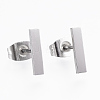 Tarnish Resistant 304 Stainless Steel Stud Earrings EJEW-H350-24P-1