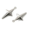 304 Stainless Steel Pendants. Star Charm STAS-A190-04P-2