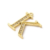Rack Plating Brass Micro Pave Cubic Zirconia Pendant KK-H449-76G-05-2