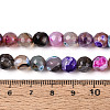 Dyed & Heated Natural Fire Crackle Agate Beads Strands G-N359-01A-01-5
