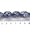 Handmade Blue and White Porcelain Beads PORC-I027-16D-4