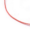 Adjustable Flat Waxed Polyester Cords Necklace Making AJEW-JB00506-M-3