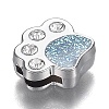 Alloy Enamel Slide Charms ENAM-L033-006B-3