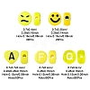 200Pcs Opaque Acrylic Beads MACR-FS0001-87-4