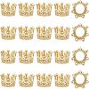 20Pcs Brass Micro Pave Clear Cubic Zirconia European Beads FIND-FH0004-04-1