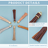 12Pcs 6 Colors Imitation Leather Tassel Big Pendants Decorations FIND-PH0024-17-4