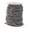 Tarnish Resistant 304 Stainless Steel Curb Chains STAS-O076-18-5