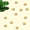 120Pcs Brass Rhinestone Spacer Beads RB-PA0001-03G-01-7