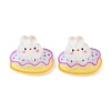 Translucent Cute Bunny Cabochons CRES-O006-10-1