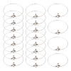 Brass Heart Link Chain Bracelets BJEW-TAC0027-2