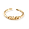 Constellation/Zodiac Sign Brass Cuff Rings RJEW-O042-06G-A-1