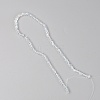 Glass Faceted Beads Strands GLAA-WH0025-62C-02-1