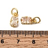 Brass Micro Pave Cubic Zirconia Pendants KK-A289-01G-3