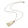 PVD Vacuum Plating 201 Stainless Steel Pendant Necklaces LS-NJEW-H208-01G-3