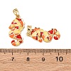Sea Animals Brass Enamel Pendants KK-F917-01B-01-3