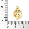 Brass Micro Pave Cubic Zirconia Pendants KK-U053-21G-3