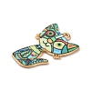 Alloy Enamel Pendants ENAM-S131-01B-2