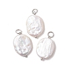 Natural Baroque Keshi Pearl Pendants PALLOY-JF05259-02-1