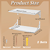 Rectangle MDF Wall Hanger Holders AJEW-WH0709-124-2